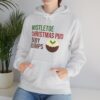 Festive Pregnancy Announcement - Mistletoe, Christmas Pud and Baby Bumps Hoodie