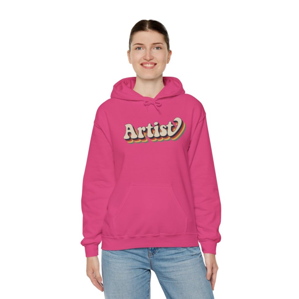 Retro Groovy Artist Hoodie