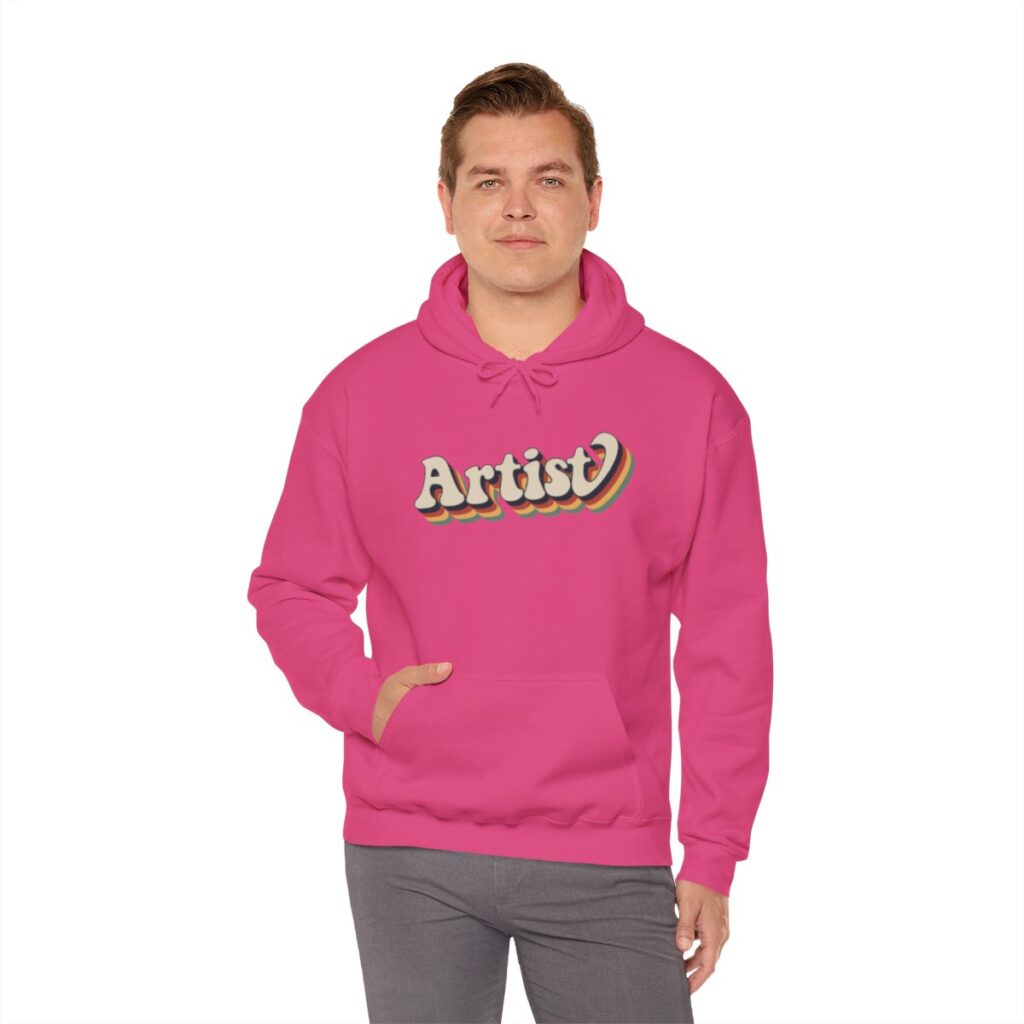 Retro Groovy Artist Hoodie