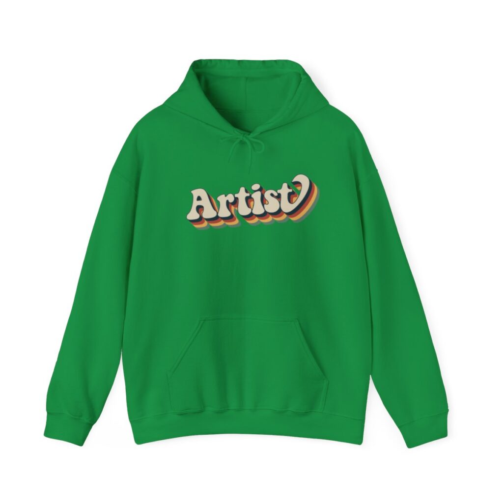 Retro Groovy Artist Hoodie