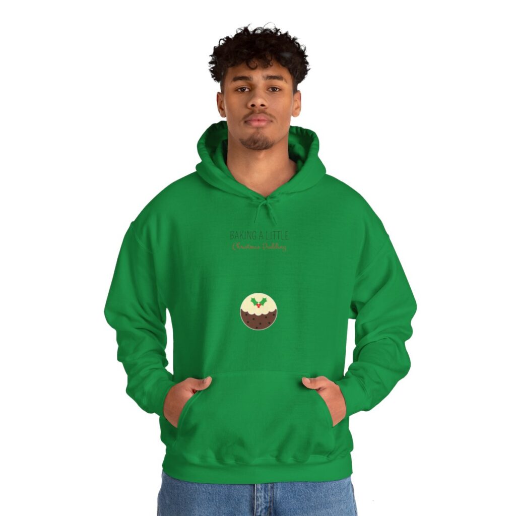 Baking a Little Christmas Pudding Pregnancy Announcement Hoodie