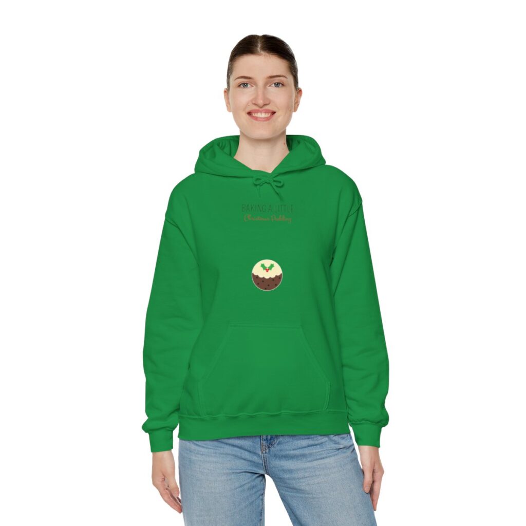 Baking a Little Christmas Pudding Pregnancy Announcement Hoodie