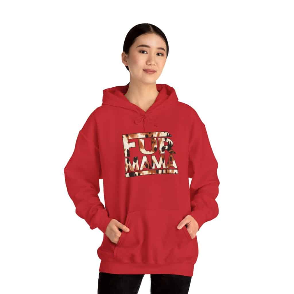 Fur Mama" Buffalo Print Women's Hoodie 🐾