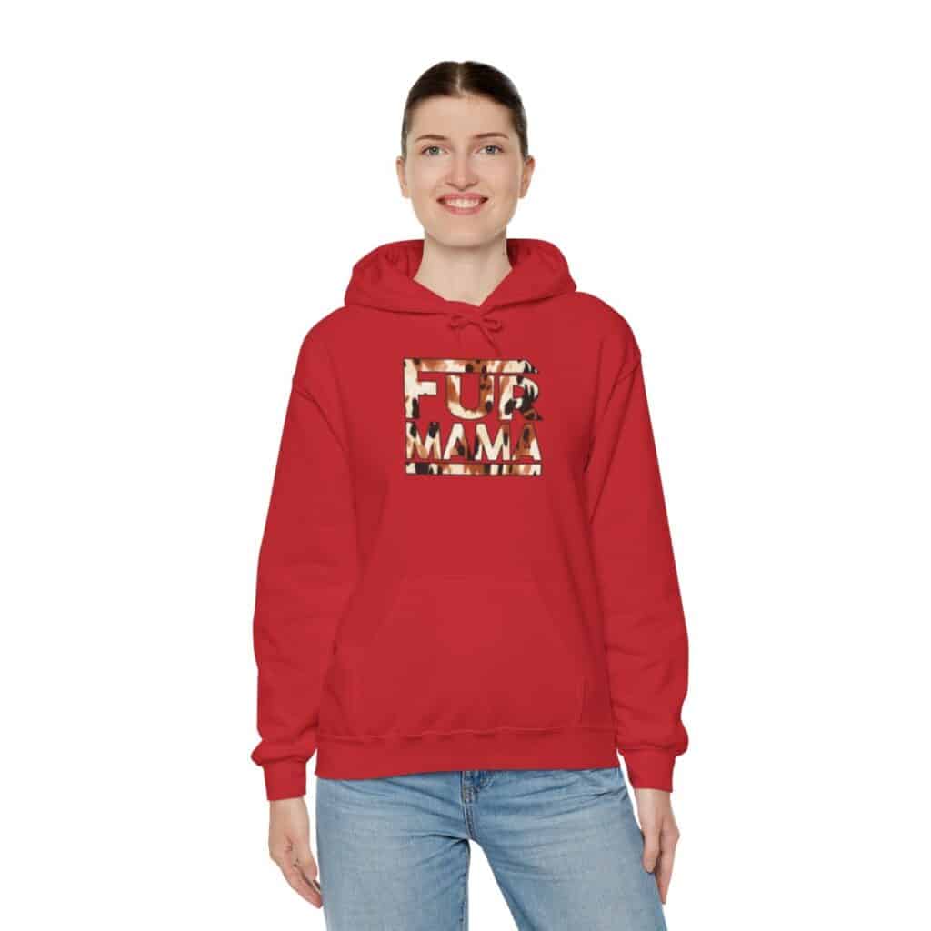 Fur Mama" Buffalo Print Women's Hoodie 🐾