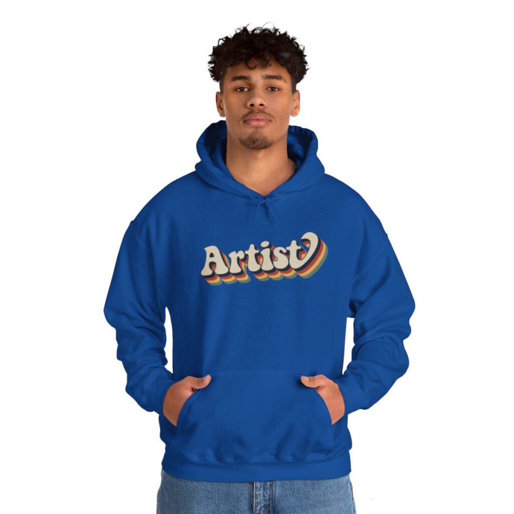 Retro Groovy Artist Hoodie