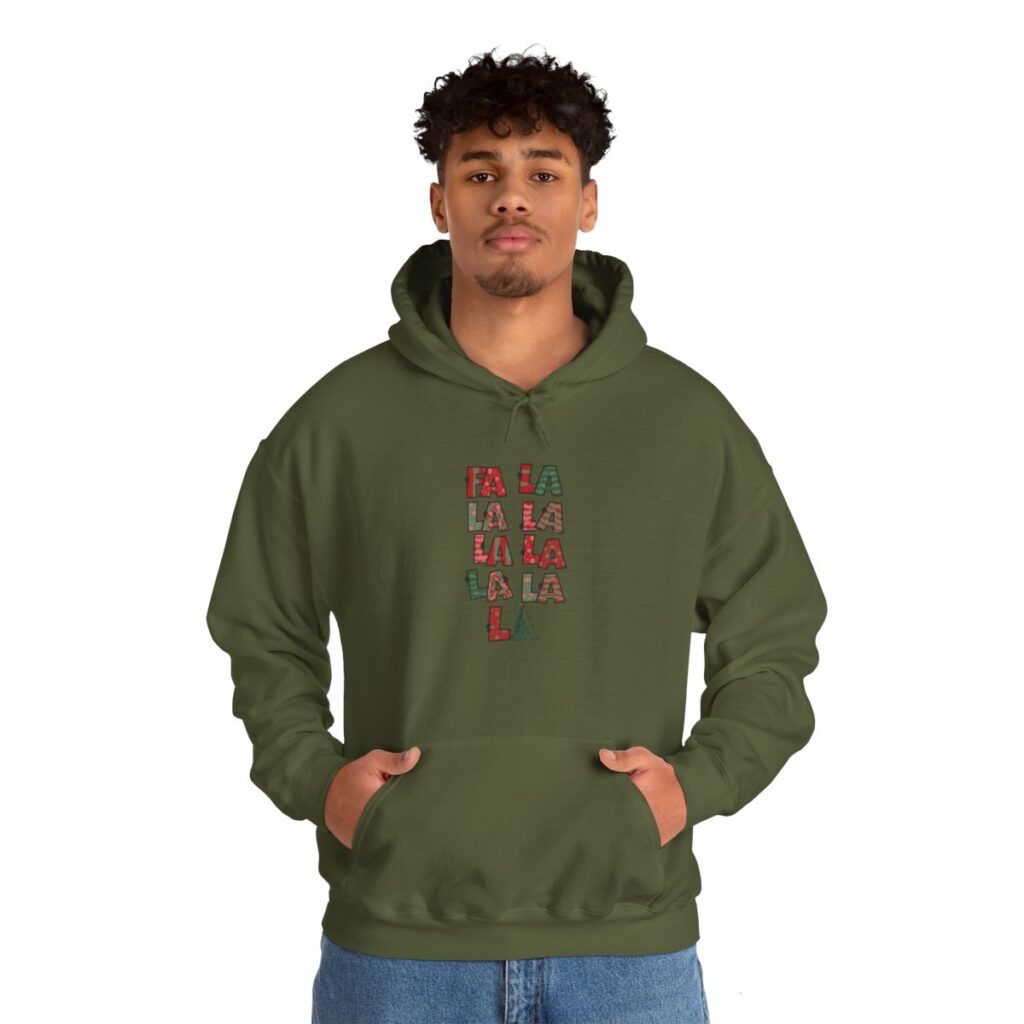 Dashing Through the Holidays "Fa La La" Unisex Hoodie