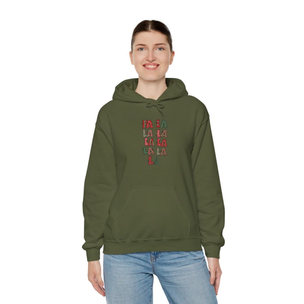 Dashing Through the Holidays "Fa La La" Unisex Hoodie