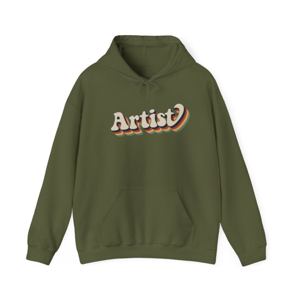 Retro Groovy Artist Hoodie