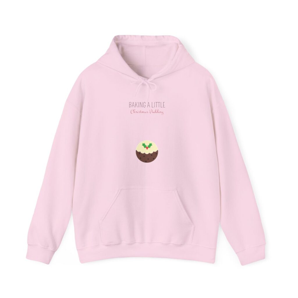 Baking a Little Christmas Pudding Pregnancy Announcement Hoodie