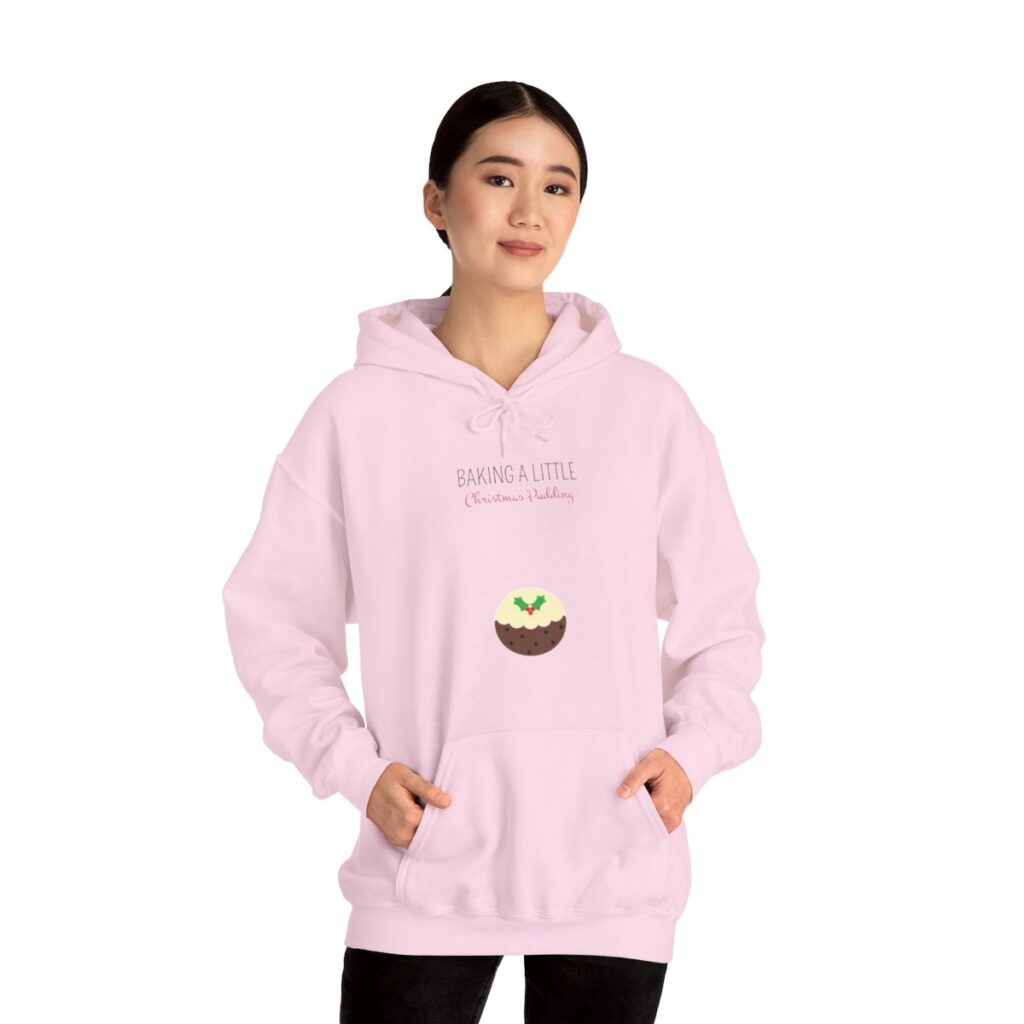 Baking a Little Christmas Pudding Pregnancy Announcement Hoodie