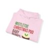 Festive Pregnancy Announcement - Mistletoe, Christmas Pud and Baby Bumps Hoodie