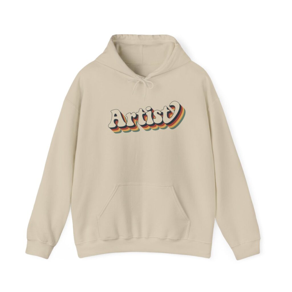 Retro Groovy Artist Hoodie