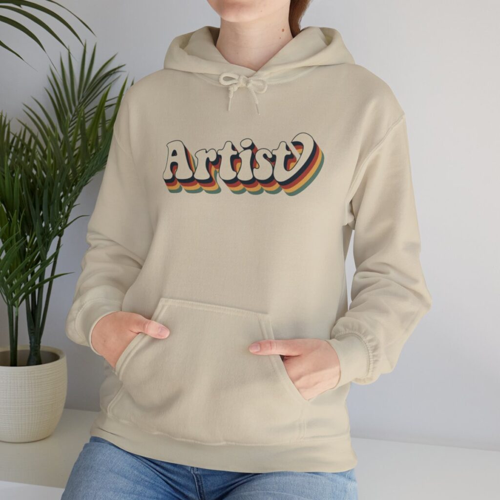 Retro Groovy Artist Hoodie