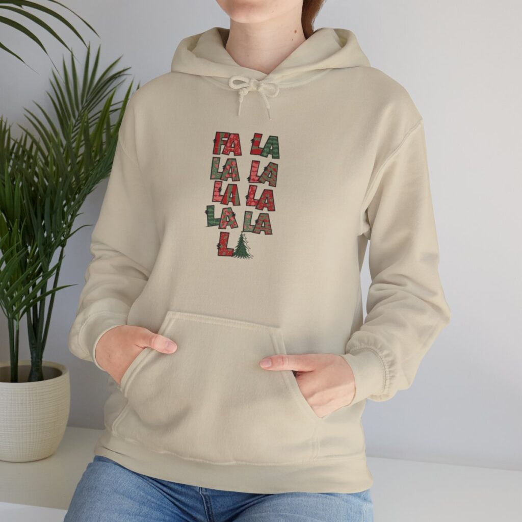 Dashing Through the Holidays "Fa La La" Unisex Hoodie