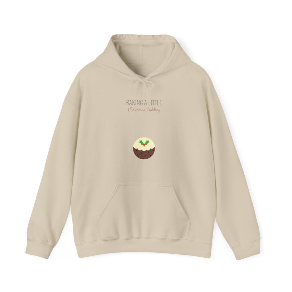 Baking a Little Christmas Pudding Pregnancy Announcement Hoodie