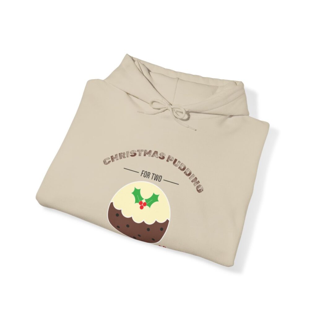 Festive Pregnancy Announcement - Christmas Pudding for Two, Please Hoodie