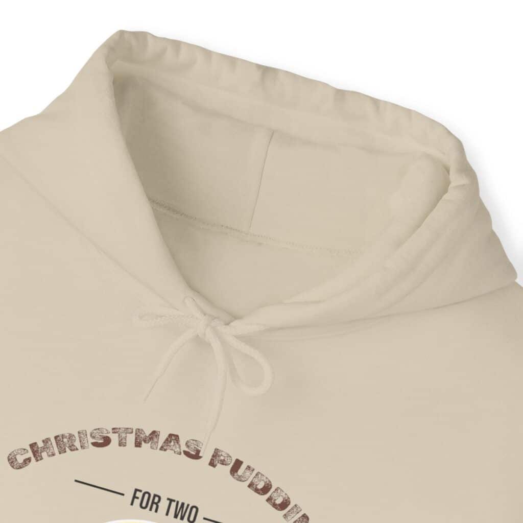 Festive Pregnancy Announcement - Christmas Pudding for Two, Please Hoodie