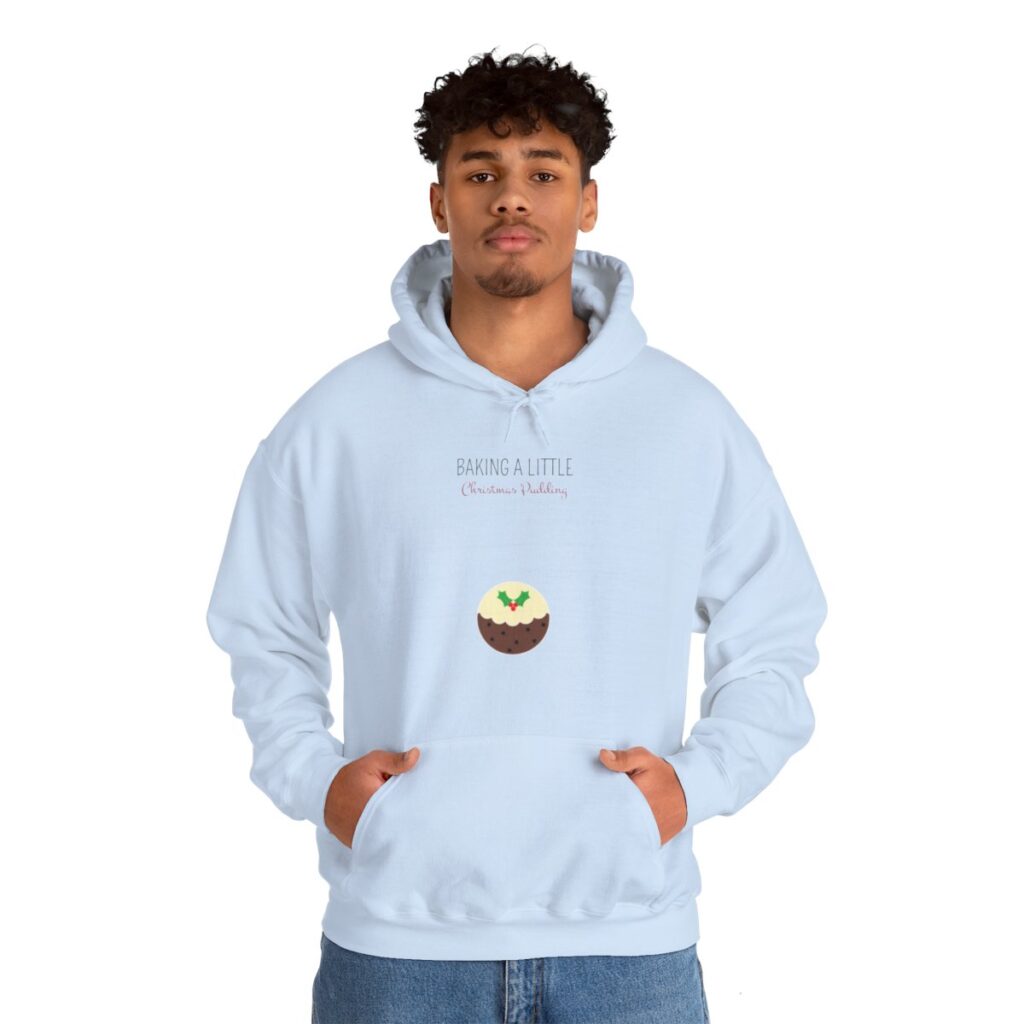 Baking a Little Christmas Pudding Pregnancy Announcement Hoodie