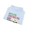 Festive Pregnancy Announcement - Mistletoe, Christmas Pud and Baby Bumps Hoodie