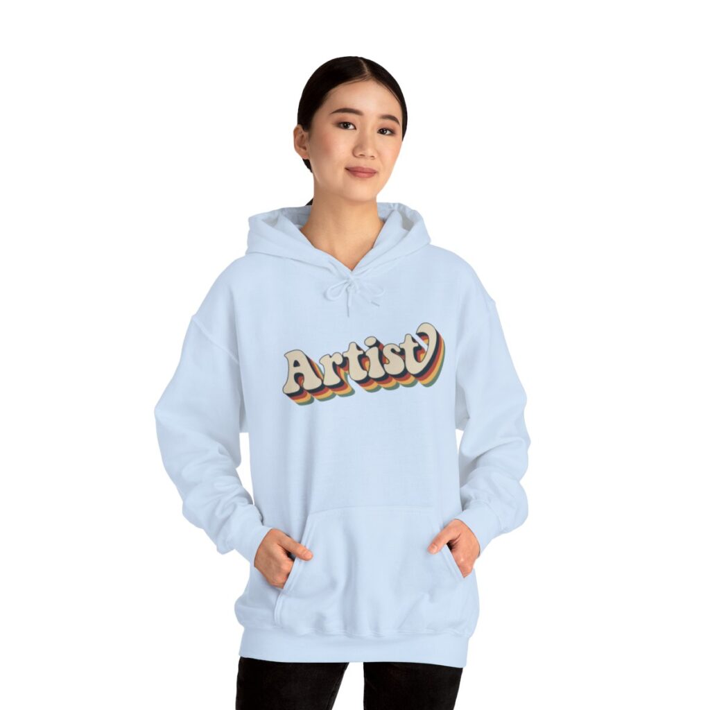 Retro Groovy Artist Hoodie