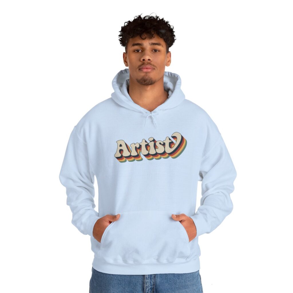 Retro Groovy Artist Hoodie