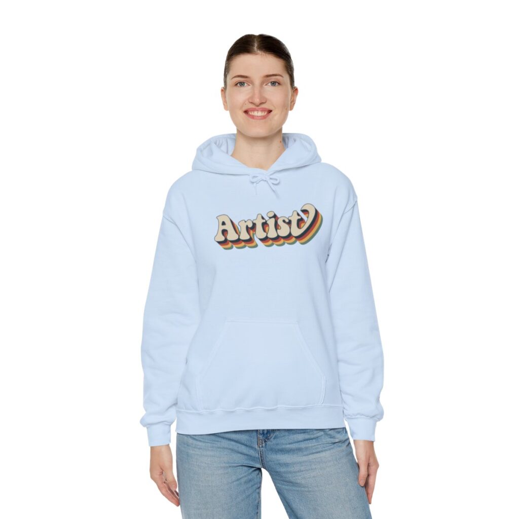 Retro Groovy Artist Hoodie