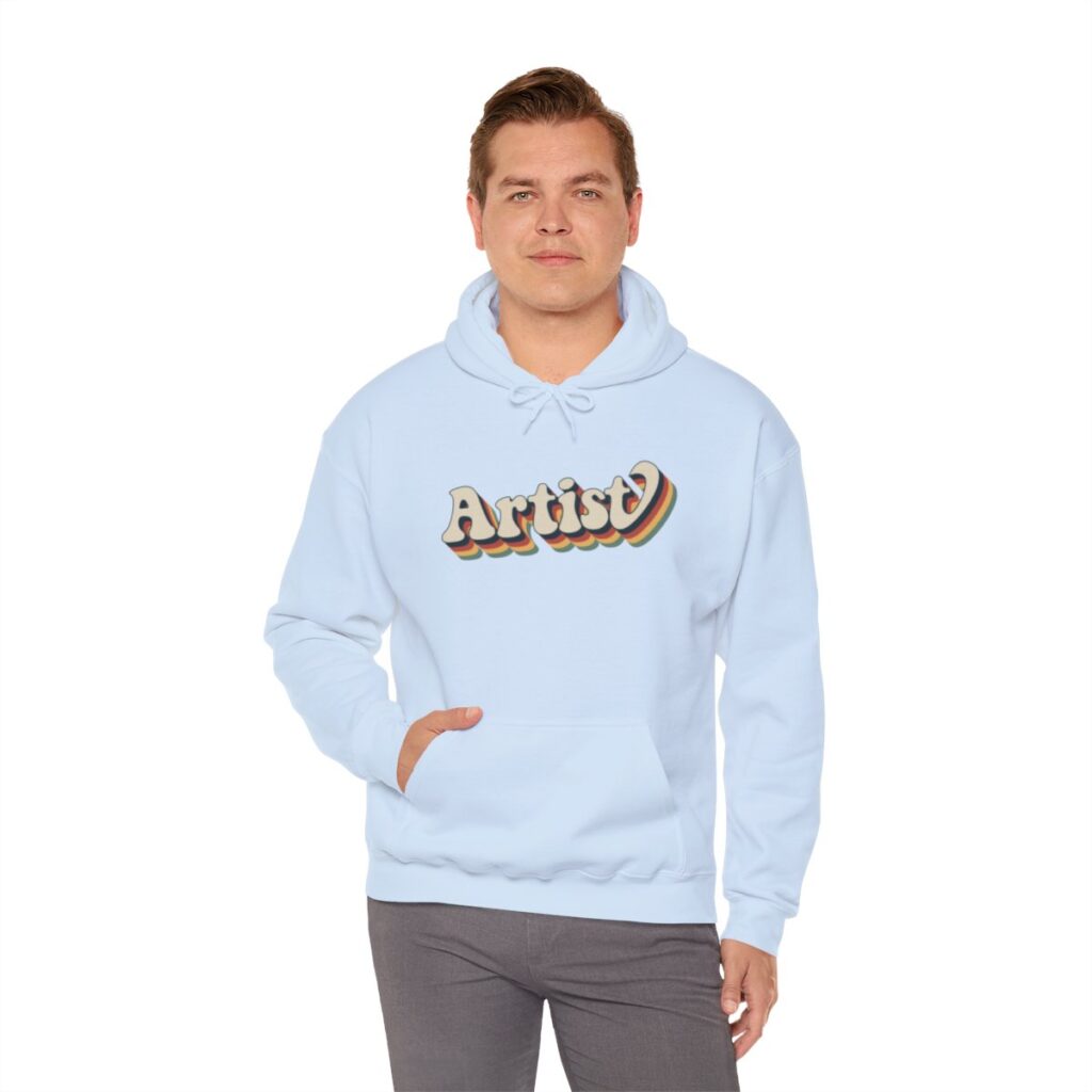 Retro Groovy Artist Hoodie