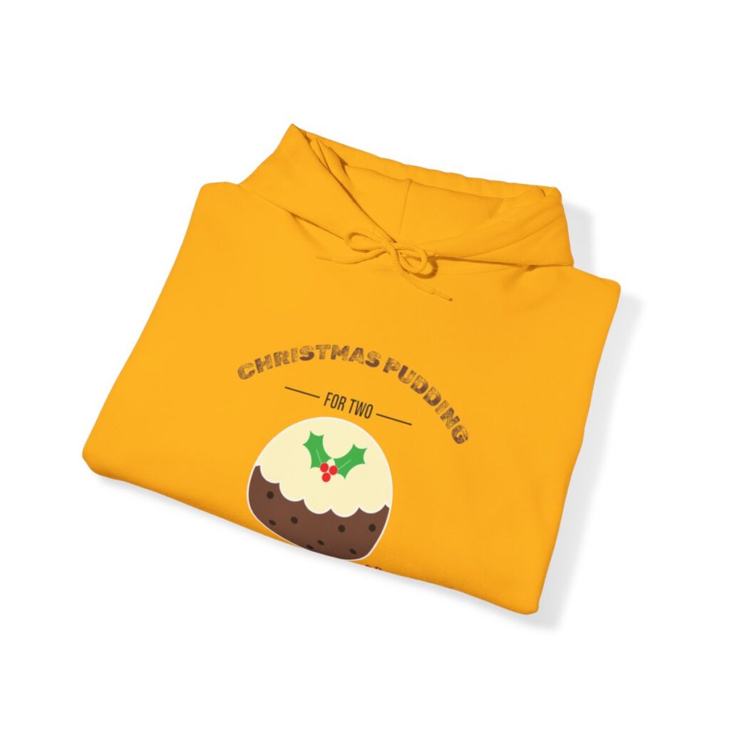 Festive Pregnancy Announcement - Christmas Pudding for Two, Please Hoodie