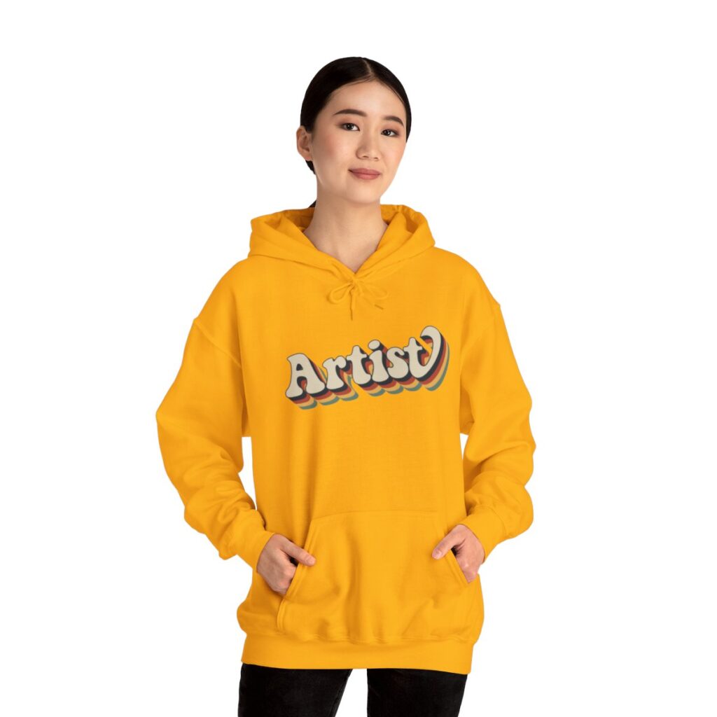 Retro Groovy Artist Hoodie