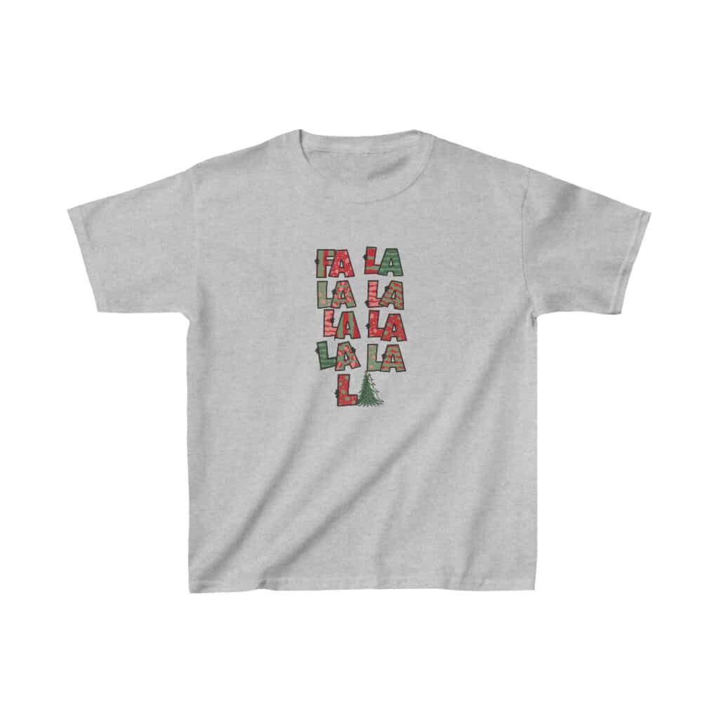 Festive Fa La La La La Kids Christmas T-Shirt