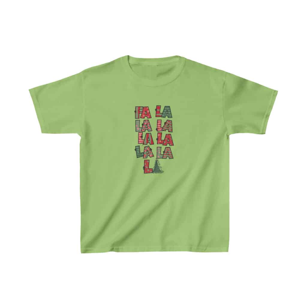 Festive Fa La La La La Kids Christmas T-Shirt