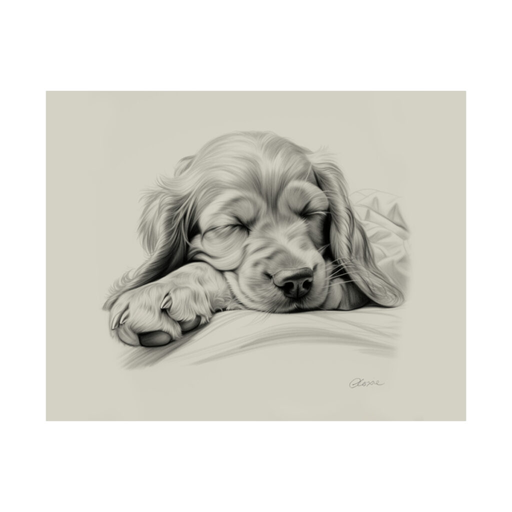 English Cocker Spaniel Portrait Fine Art Print