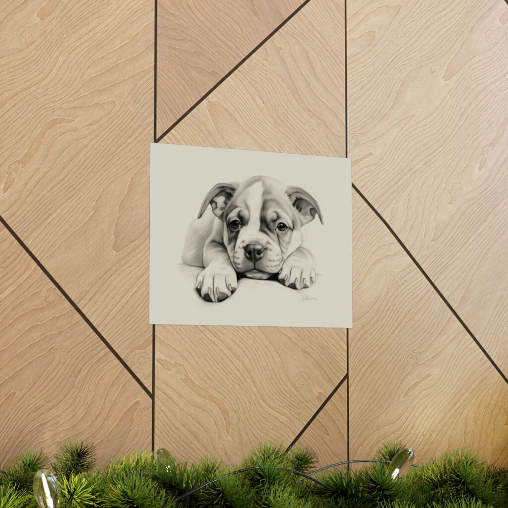 Bulldog Portrait Fine Art Print