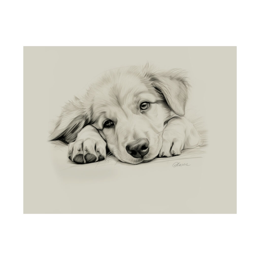 Golden Retriever Portrait Fine Art Print