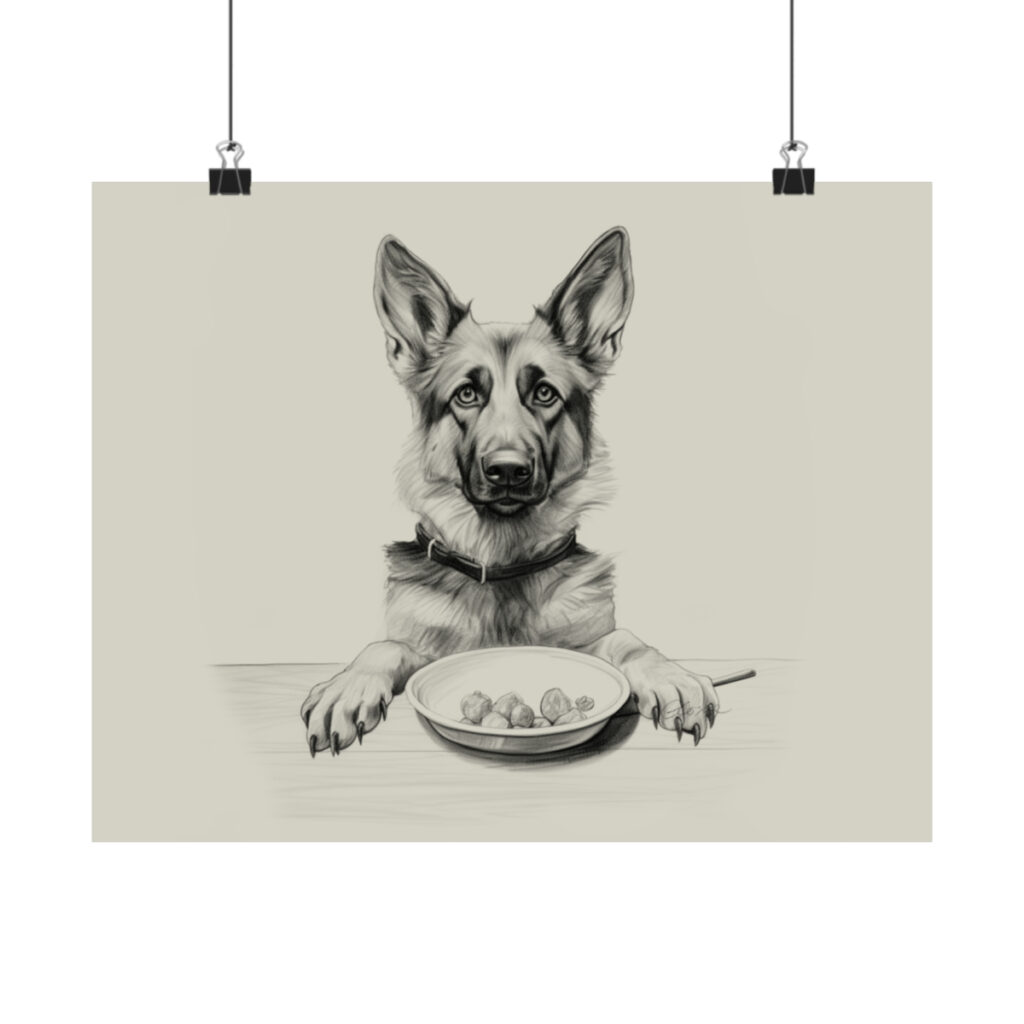 German Shepherd Portrait Fine Art Print