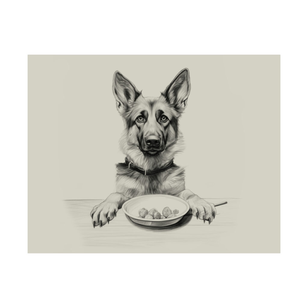 German Shepherd Portrait Fine Art Print