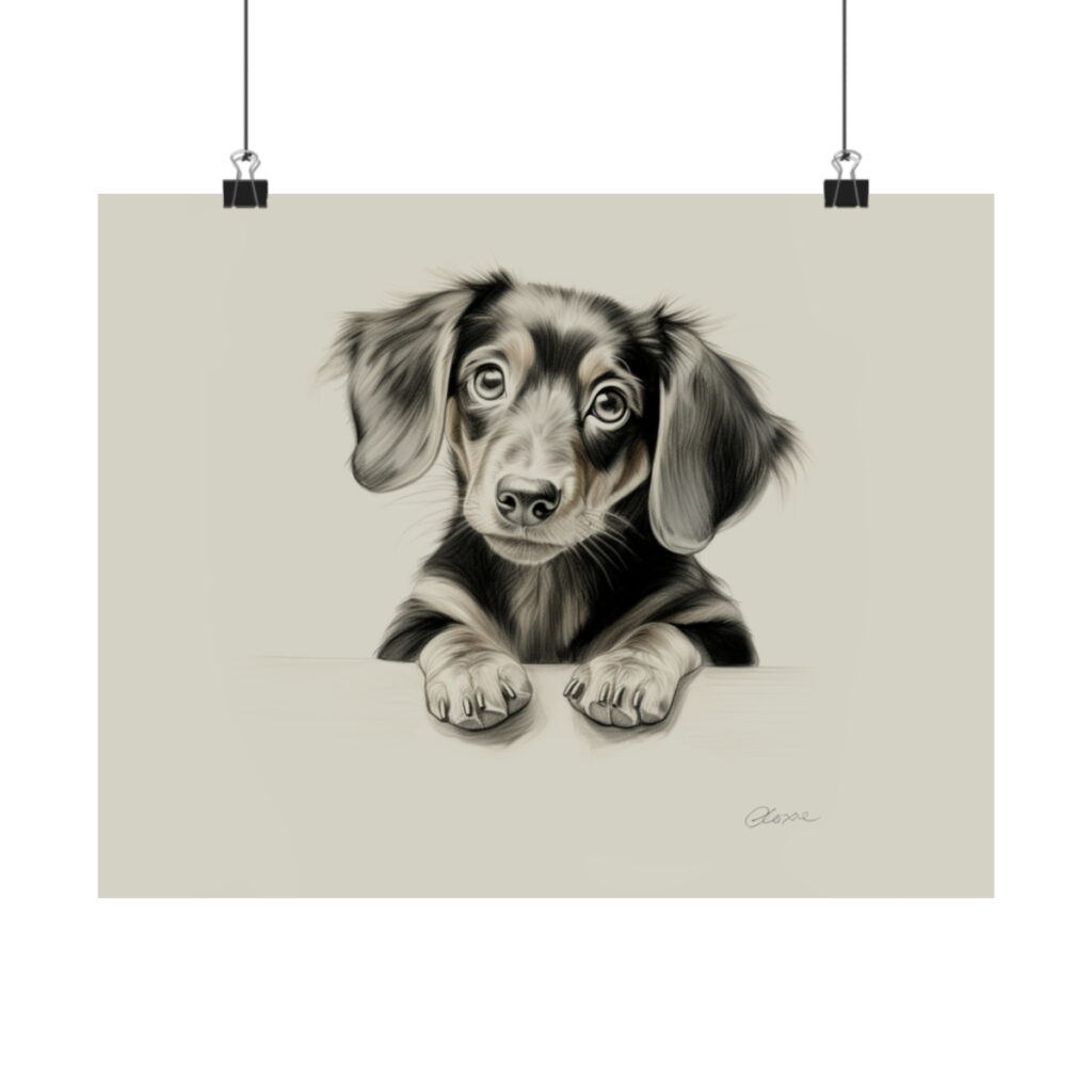 Dachshund Portrait Fine Art Print