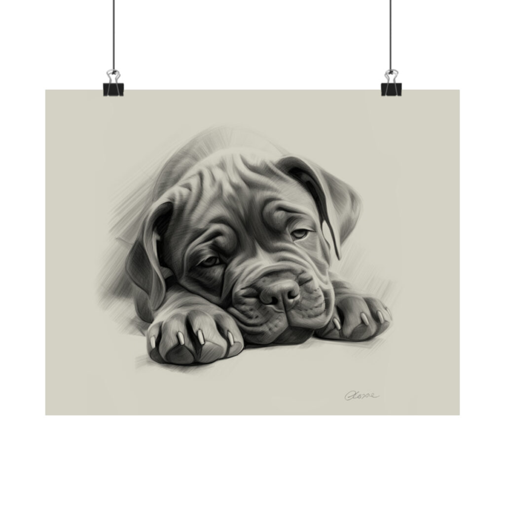 Cane Corso Portrait Fine Art Print