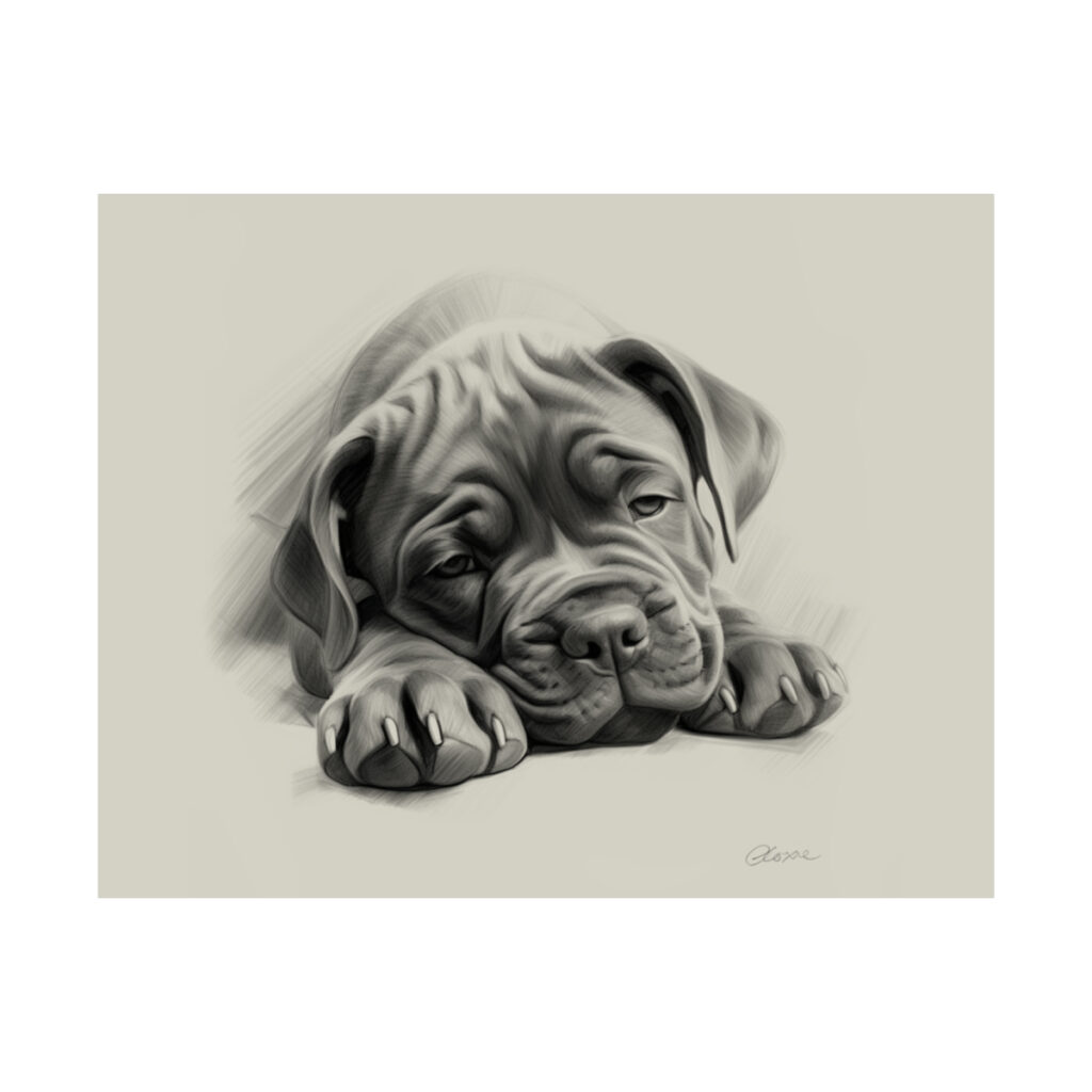 Cane Corso Portrait Fine Art Print