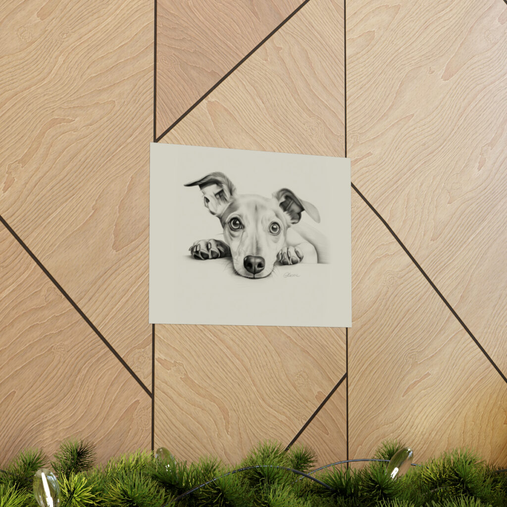 Italian Greyhound Portrait Fine Art Print