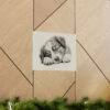 Australian Shepherd Dog Portrait Fine Art Print