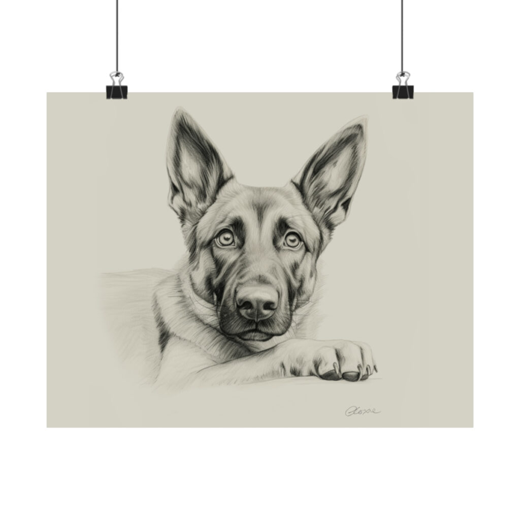 Belgian Malinois Portrait Fine Art Print