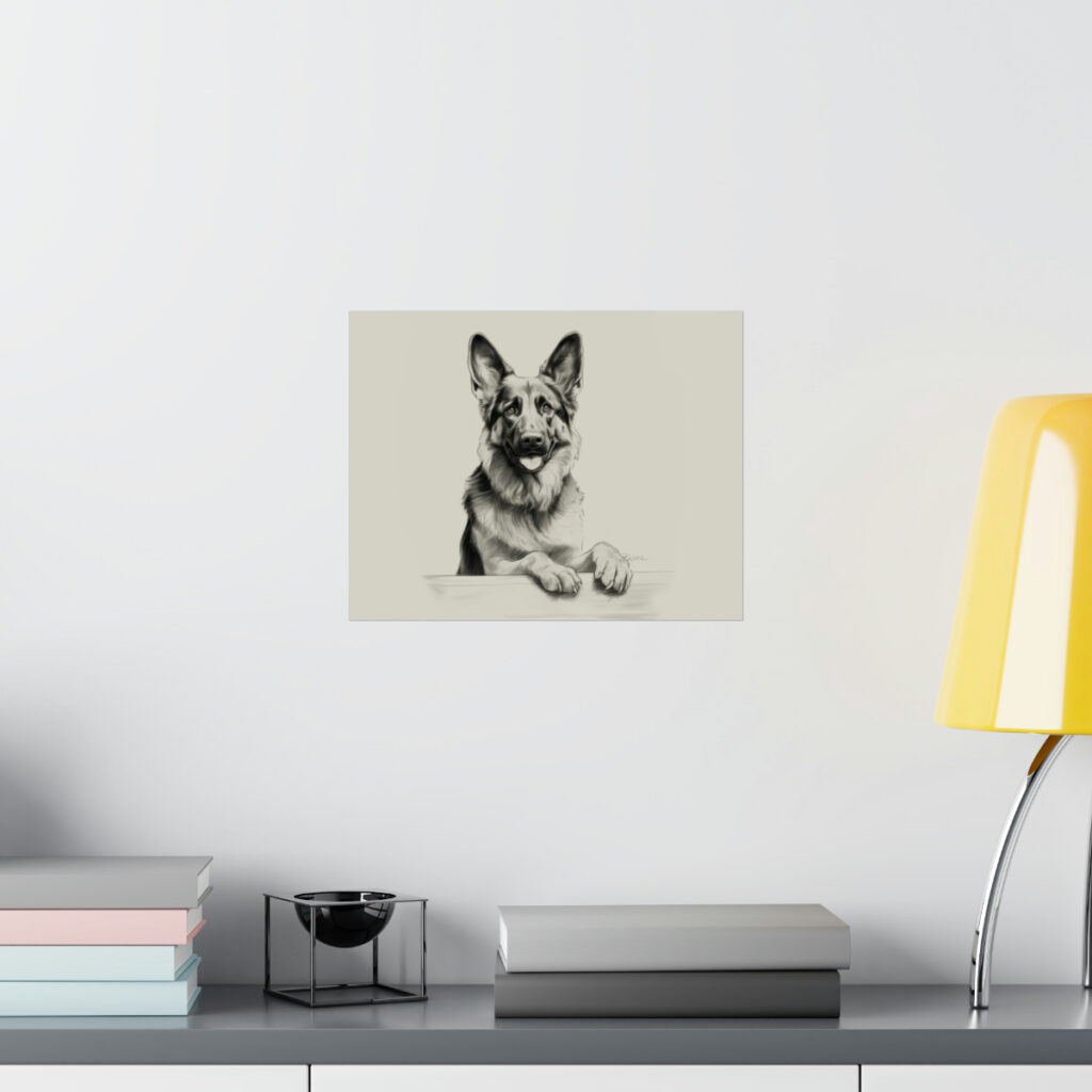 German Shepherd Portrait Fine Art Print