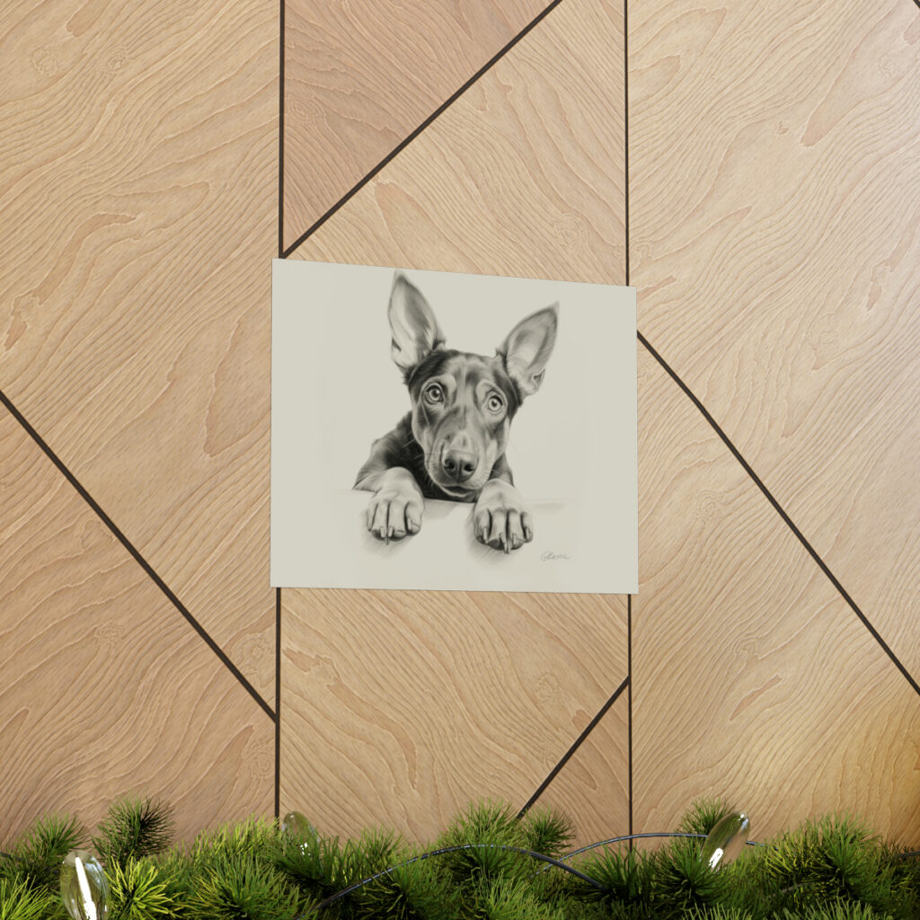 Doberman Portrait Fine Art Print