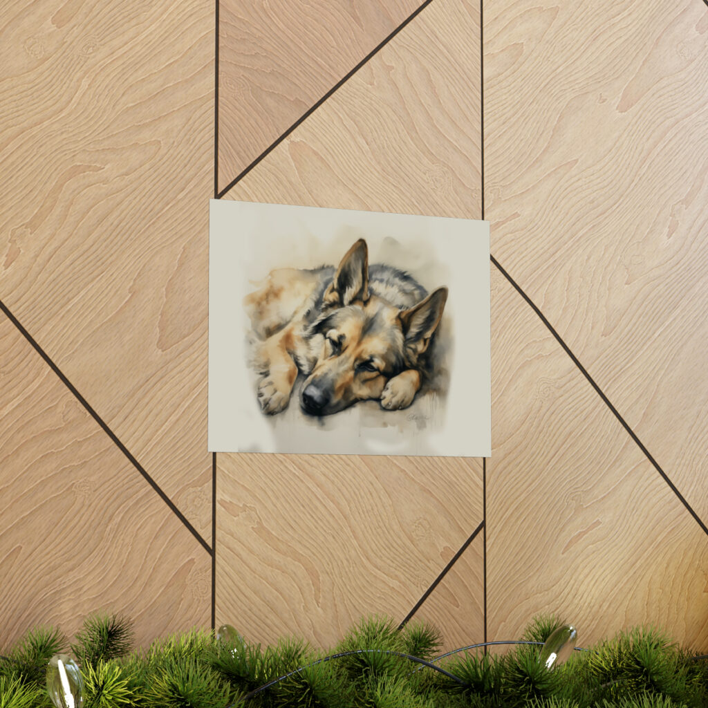 German Shepherd Portrait Fine Art Print