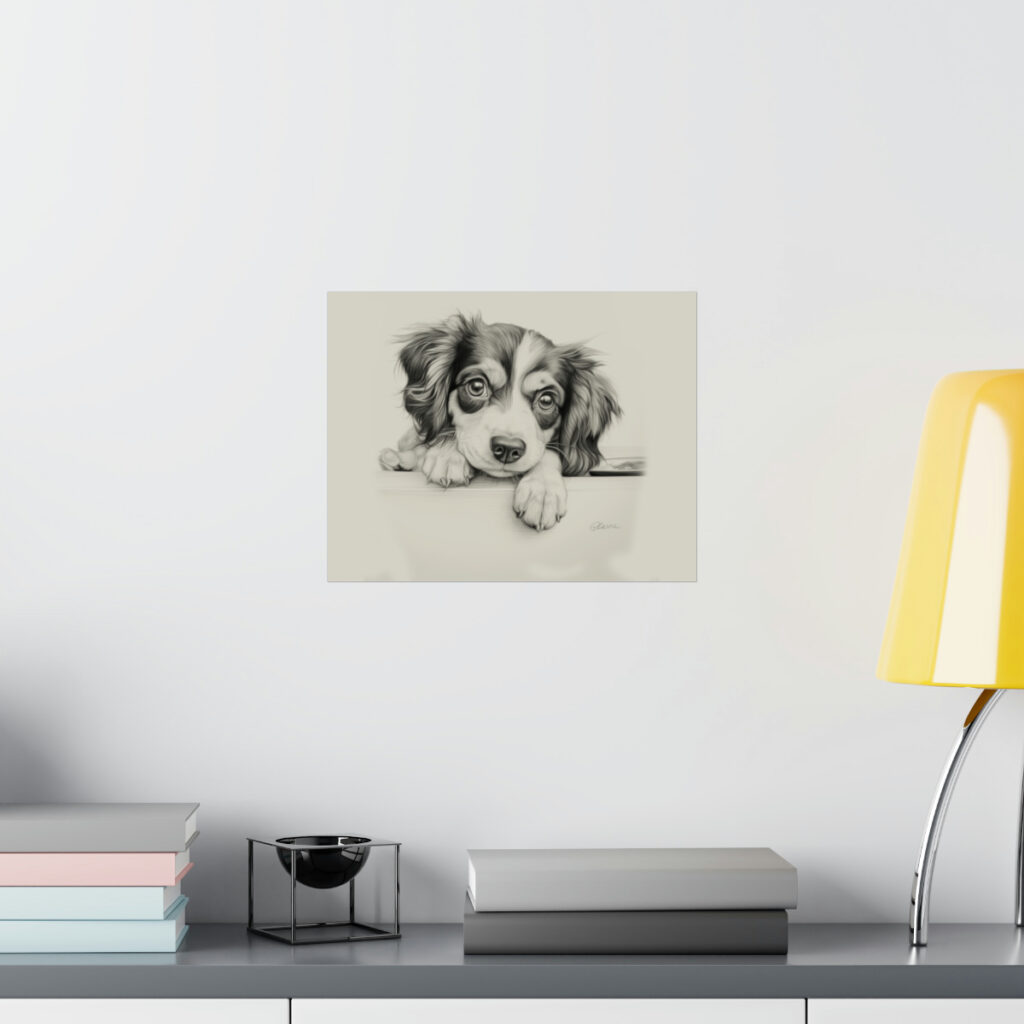 Cavalier King Charles Spaniel Portrait Fine Art Print