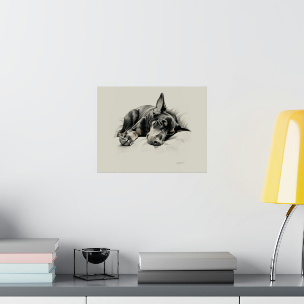 Doberman Portrait Fine Art Print