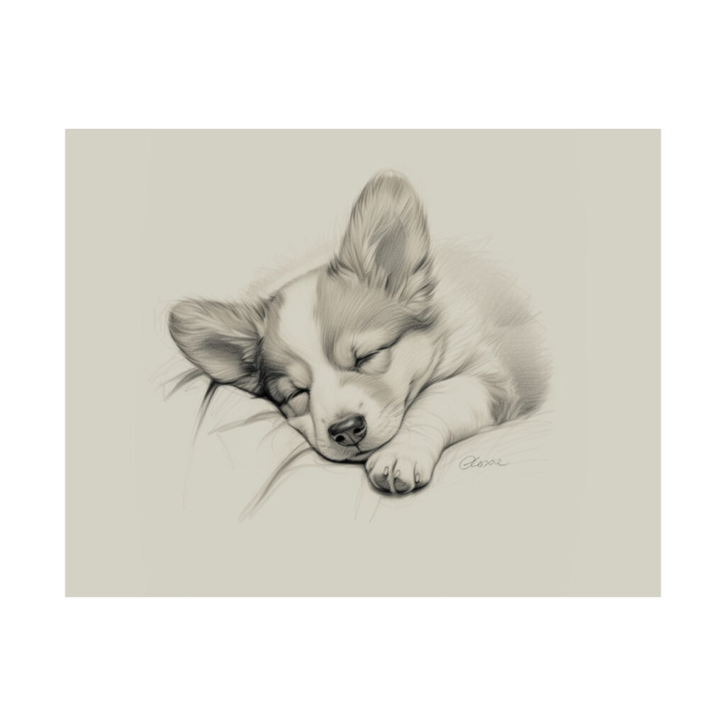 Pembroke Welsh Corgi Portrait Fine Art Print