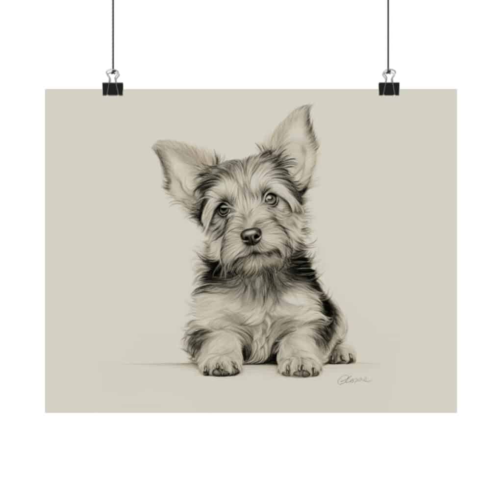 Yorkshire Terrier Portrait Fine Art Print