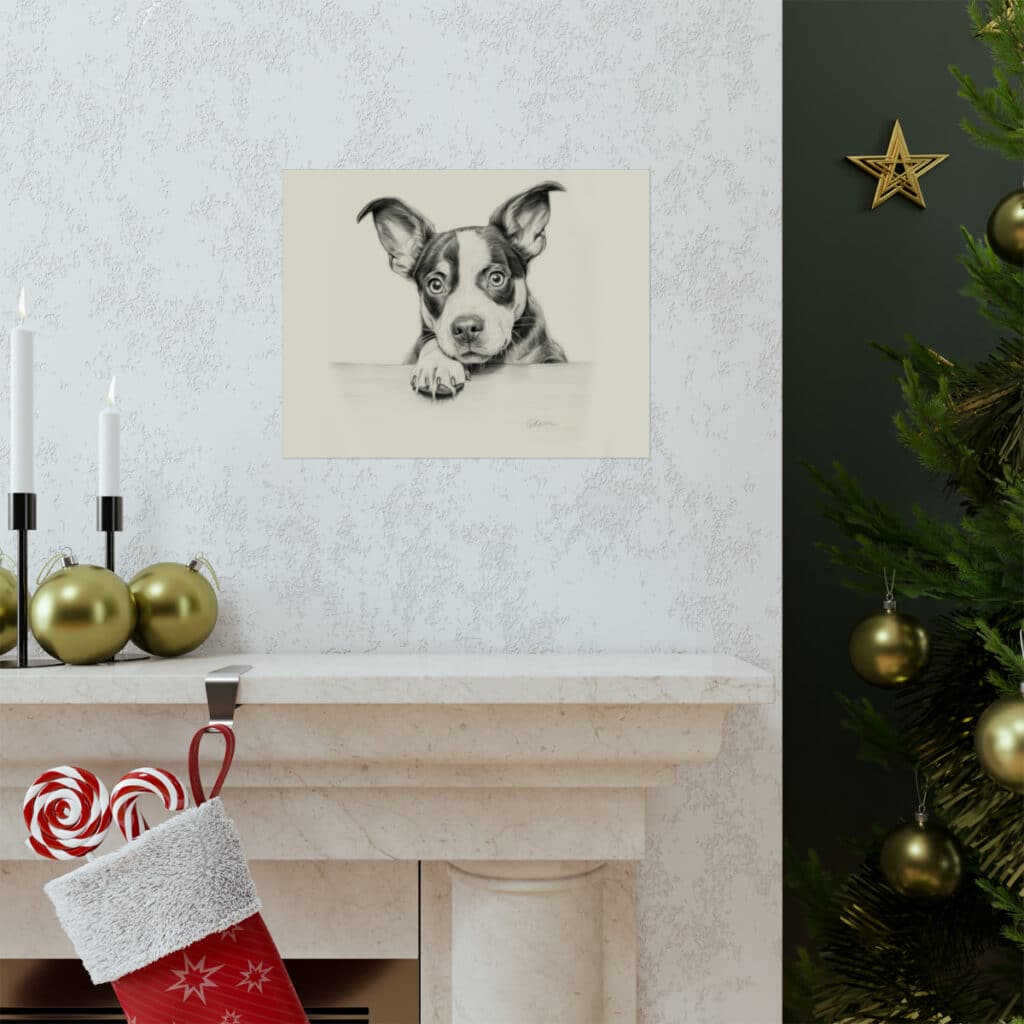 Boston Terrier Portrait Fine Art Print